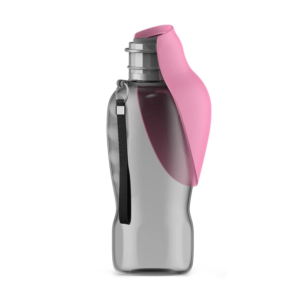 800ml Portable Dog Water Bottle — Travel Drinking Bowl for Dogs & Cats