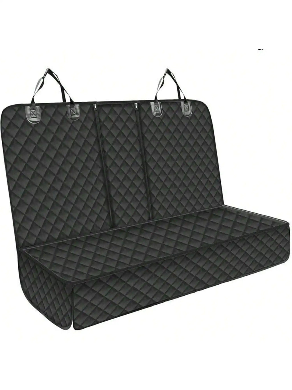 Waterproof Dog Car Seat Cover — Back Seat Protector with Armrest & Anchor Straps