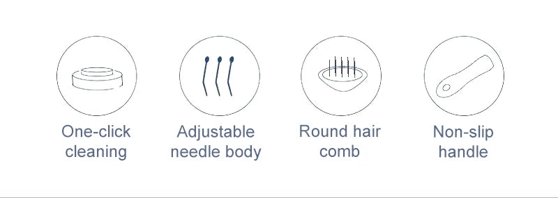Self-Cleaning Pet Grooming Brush — Dog & Cat Hair Remover with Massage Pins