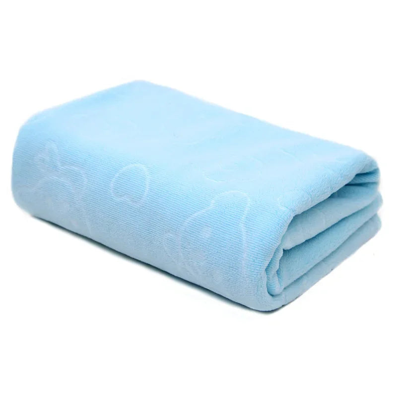 Quick-Dry Pet Bath Towel — Soft Absorbent Microfiber Towel for Dogs & Cats