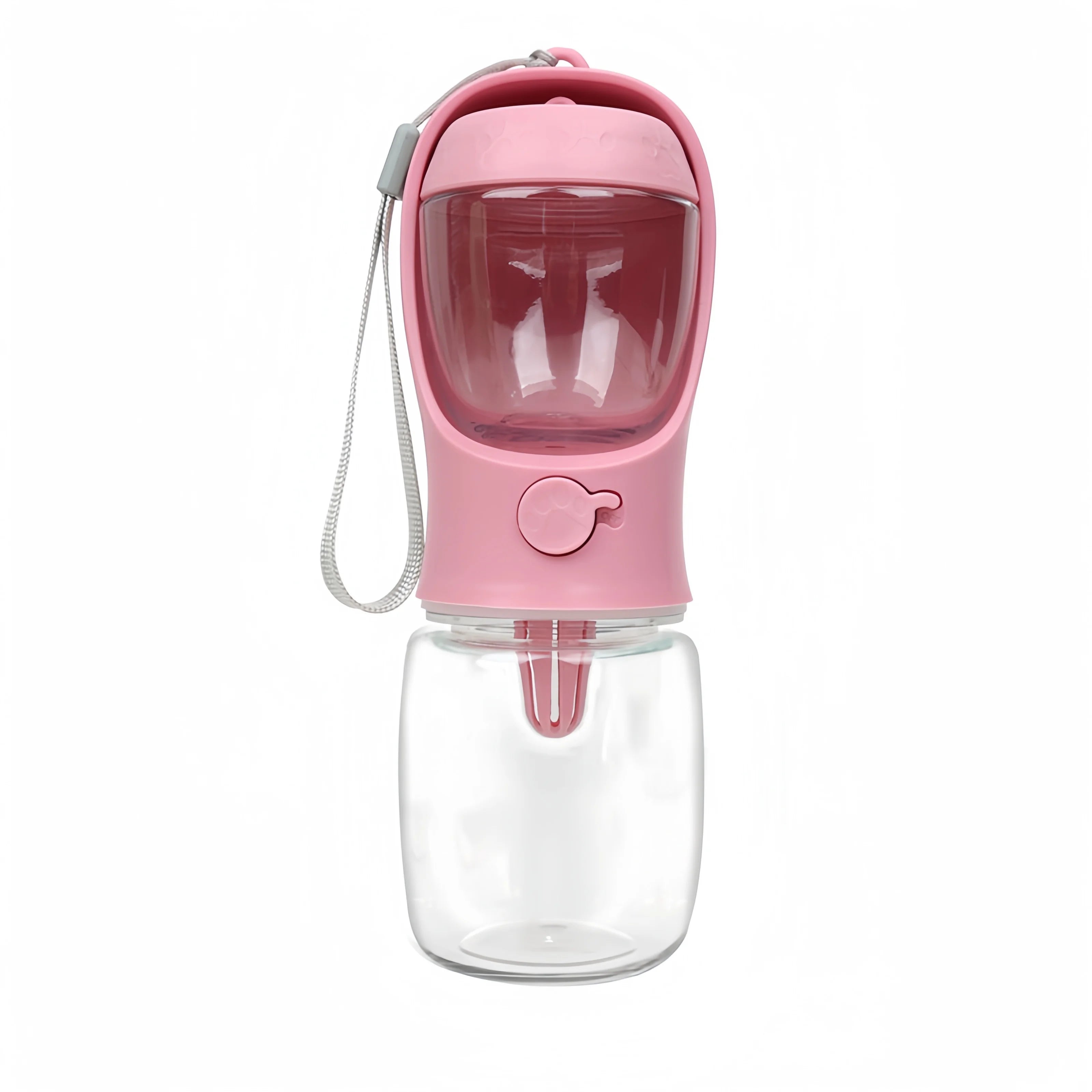 2-in-1 Portable Dog Water Bottle with Food Storage — Travel Pet Feeder
