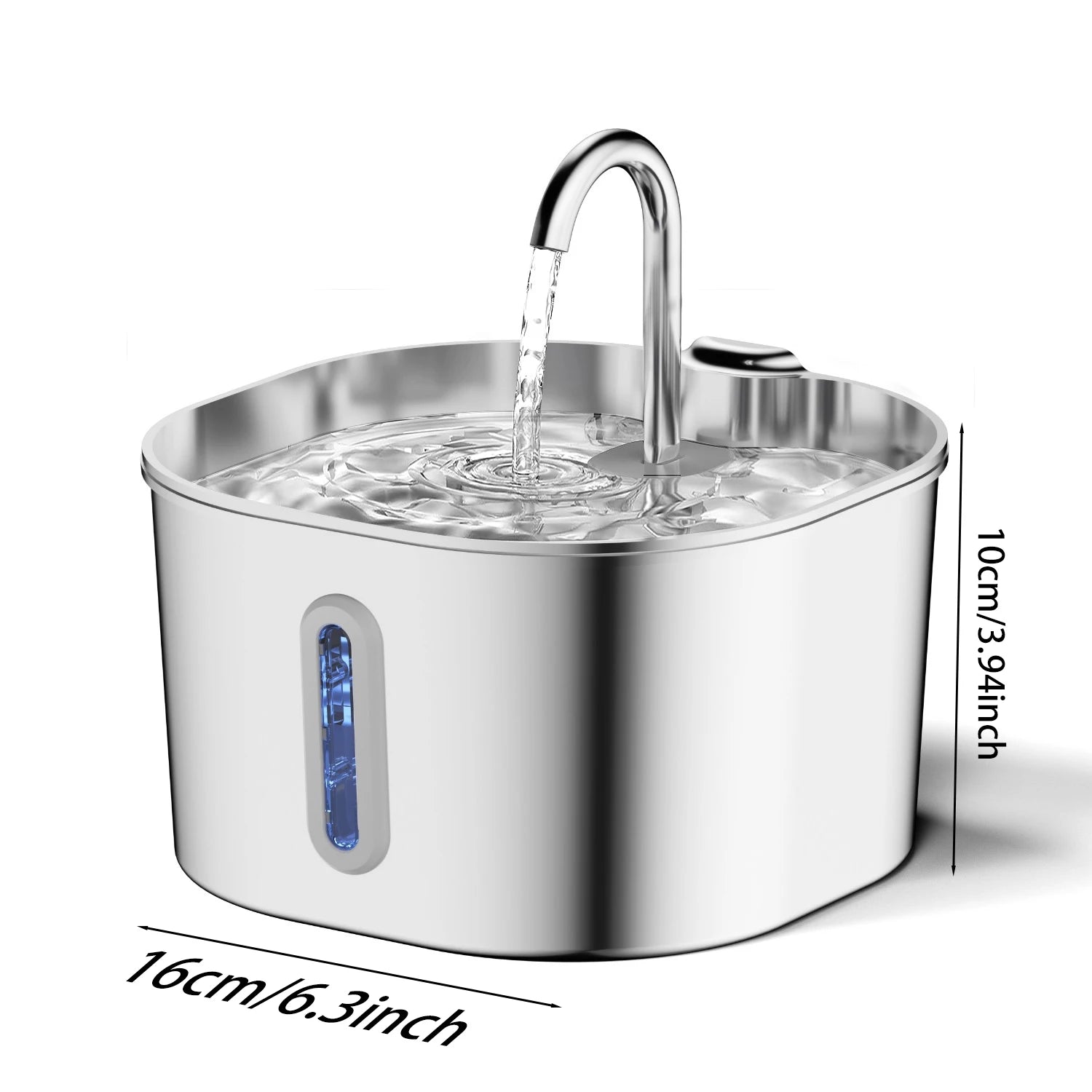 Automatic Pet Water Fountain — 2.2L Stainless Steel Dog & Cat Water Dispenser | CoolPaws