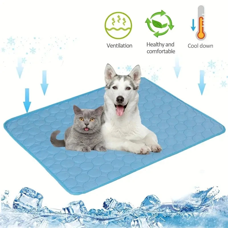 CoolPaws self-cooling mat for dogs and cats - blue - ventilation healthy and cool down features