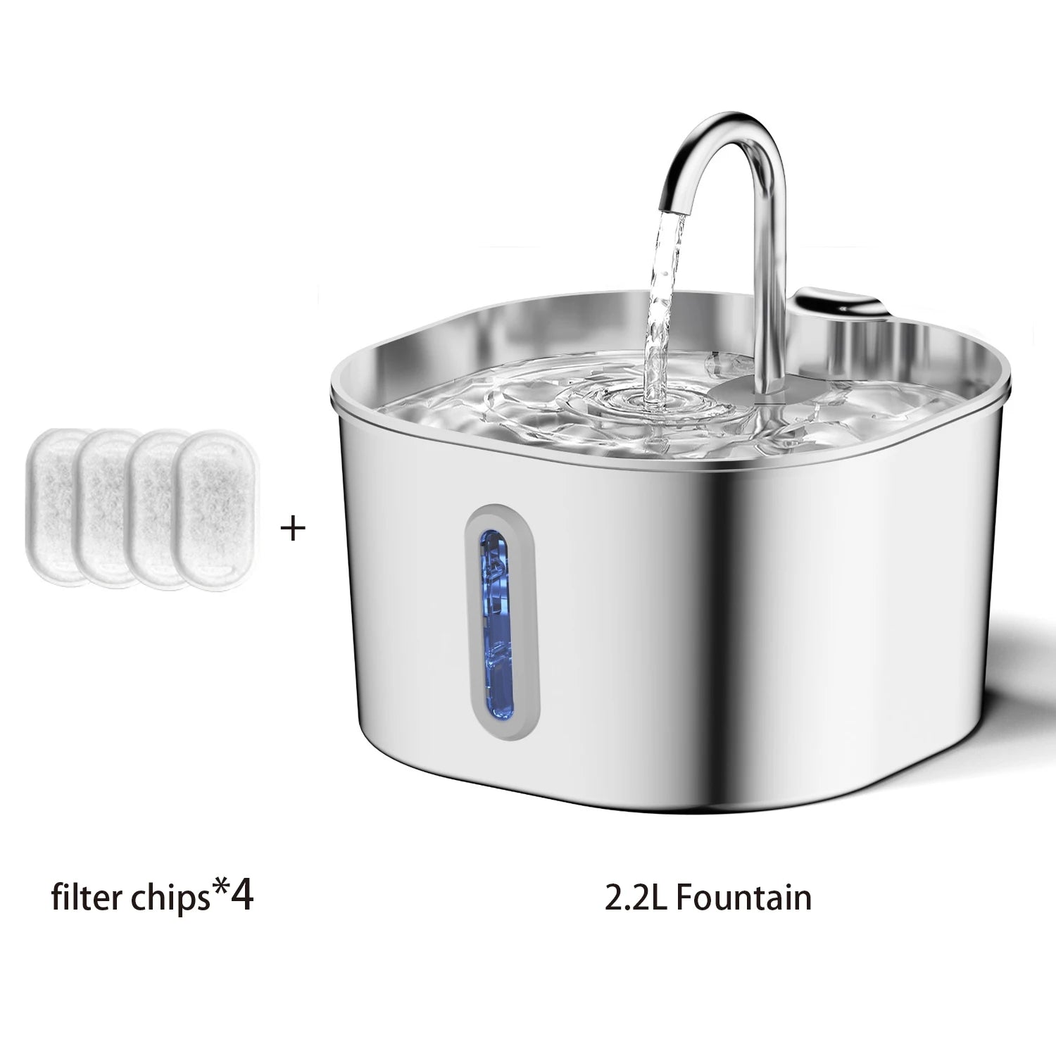 Automatic Pet Water Fountain — 2.2L Stainless Steel Dog & Cat Water Dispenser | CoolPaws