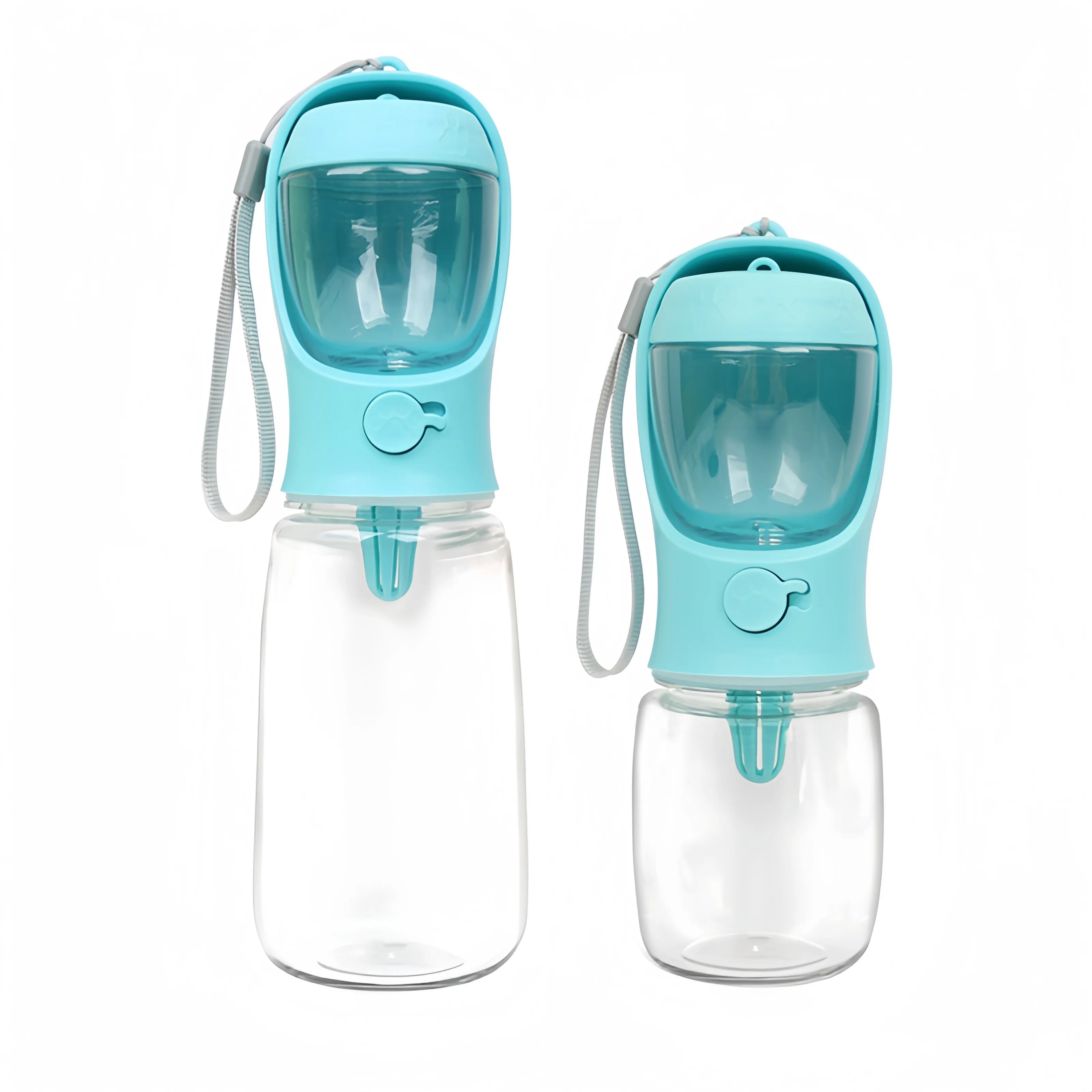 2-in-1 Portable Dog Water Bottle with Food Storage — Travel Pet Feeder
