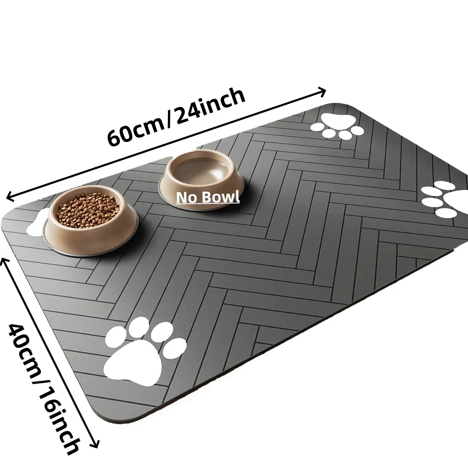 Pet Feeding Mat — Waterproof & Quick-Dry Food Bowl Mat for Dogs & Cats
