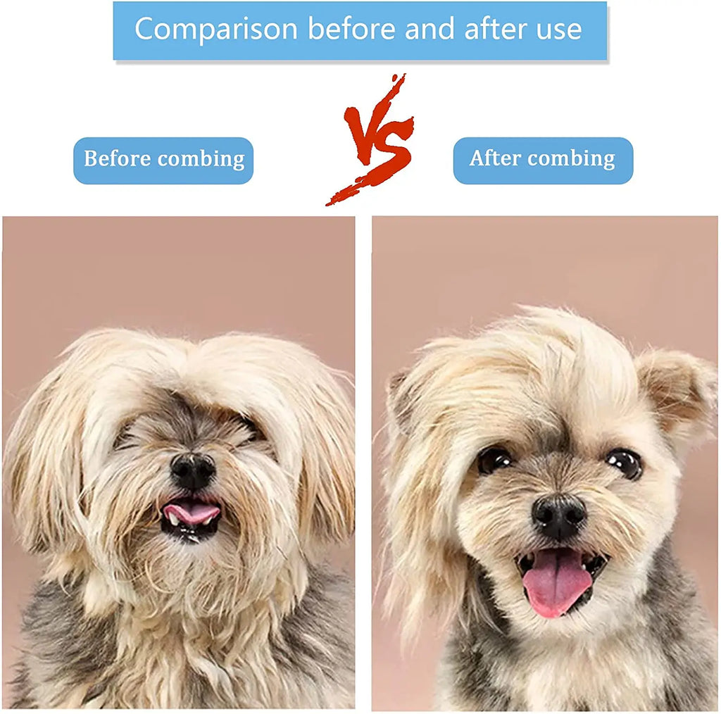 Self-Cleaning Pet Grooming Brush — Dog & Cat Hair Remover with Massage Pins